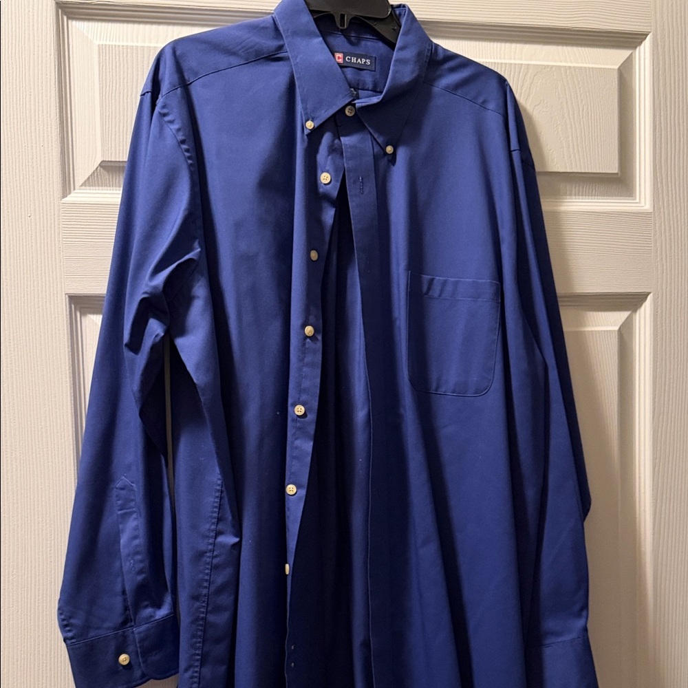 Chaps Men's Blue Dress Shirt